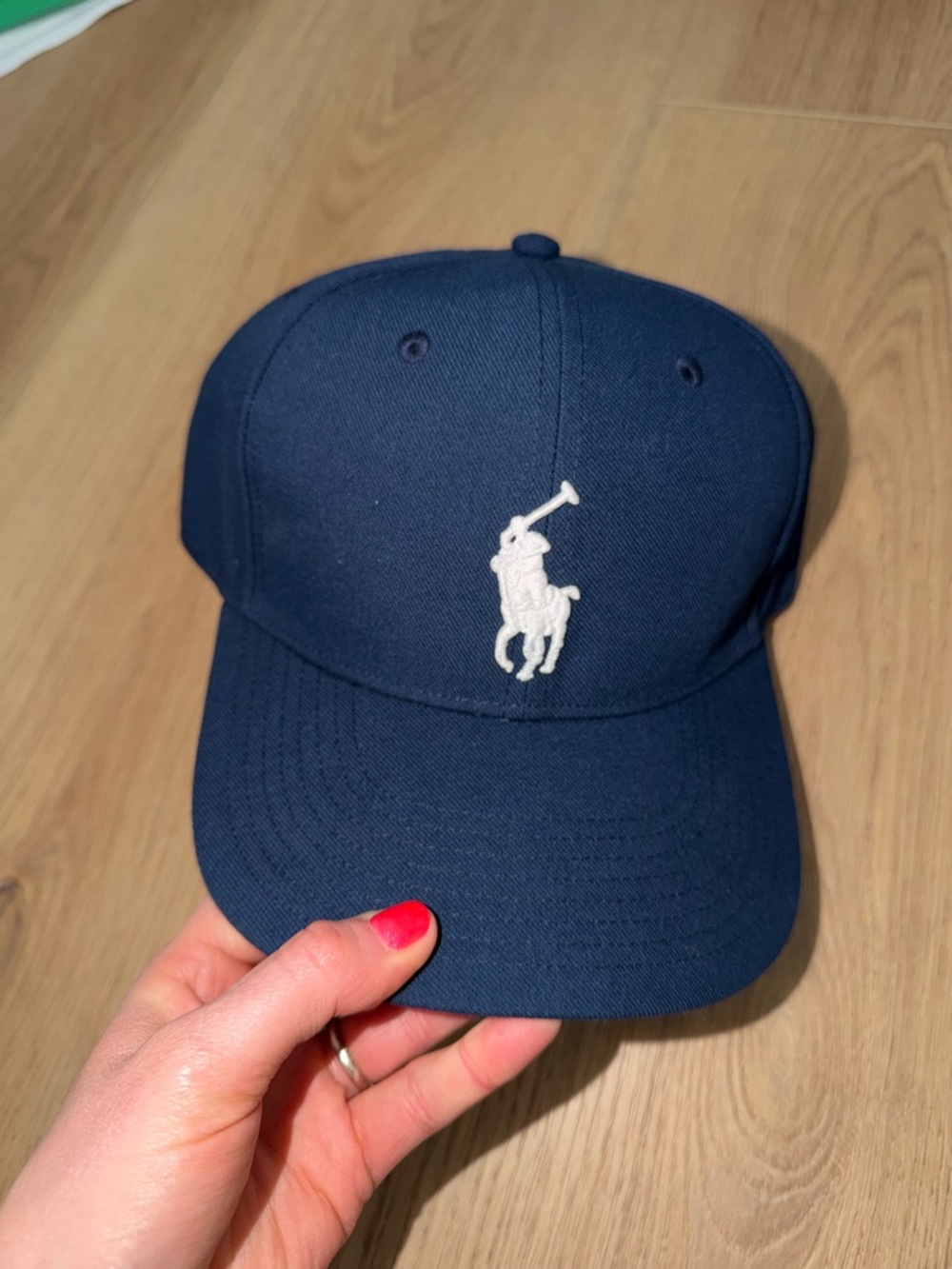 Polo by Ralph Lauren Navy Cap with White Polo Player
